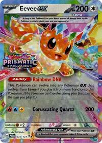 Eevee ex - 075/131 (Prismatic Evolutions Stamp) (075/131) [Miscellaneous Cards & Products]
