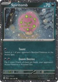 Spiritomb - 129/198 (Cosmos Holo) (129/198) [Miscellaneous Cards & Products]