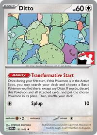 Ditto (132/165) [Prize Pack Series Cards]