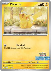 Pikachu (Illustration Contest 2024) (214) [SV: Scarlet & Violet Promo Cards]