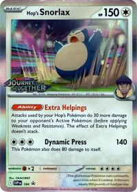 Hop's Snorlax (Prerelease) (184) [SV: Scarlet & Violet Promo Cards]