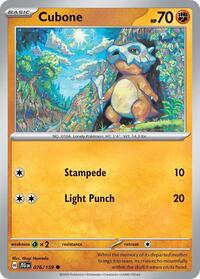 Cubone (076/159) [SV09: Journey Together]