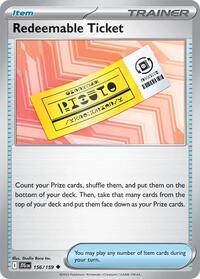 Redeemable Ticket (156/159) [SV09: Journey Together]