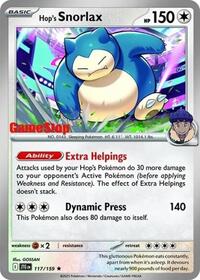 Hop's Snorlax - 117/159 (GameStop) (Cosmos Holo) (117/159) [Miscellaneous Cards & Products]