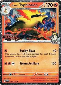 Ethan's Typhlosion (Prerelease) (034/182) [Miscellaneous Cards & Products]