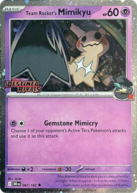 Team Rocket's Mimikyu (Prerelease) (087/182) [Miscellaneous Cards & Products]
