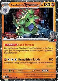 Team Rocket's Tyranitar (Prerelease) [Staff] (096/182) [Miscellaneous Cards & Products]