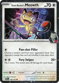 Team Rocket's Meowth (Cosmos Holo) (149/182) [Miscellaneous Cards & Products]