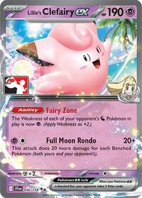 Lillie's Clefairy ex (056/159) [Prize Pack Series Cards]