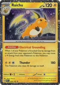 Raichu 026/165 (Cosmos Holo) (026/165) [Miscellaneous Cards & Products]