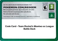 Code Card - Team Rocket's Mewtwo ex League Battle Deck [Miscellaneous Cards & Products]