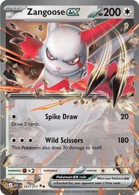 Zangoose ex (167/217) [ME: Ascended Heroes]