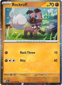 Rockruff (Cosmos Holo) (116/193) [SV: Scarlet & Violet Promo Cards]