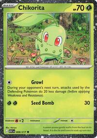 Chikorita (Cosmos Holo) (008/217) [Miscellaneous Cards & Products]