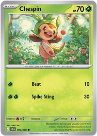 Chespin (005/086) [ME04: Chaos Rising]