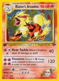 Blaine's Arcanine (001/132) [Gym Challenge]