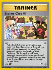 Blaine's Quiz #1 (097/132) [Gym Heroes]