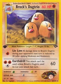 Brock's Dugtrio (022/132) [Gym Challenge]