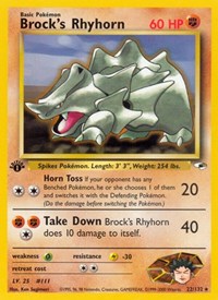 Brock's Rhyhorn (22) (022/132) [Gym Heroes]