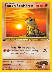 Brock's Sandshrew (72) (072/132) [Gym Heroes]