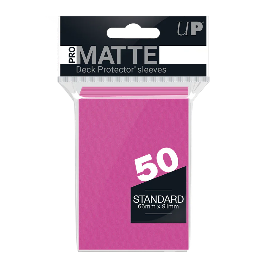 Standard Ultra PRO Pro-Matte Sleeves - Bright Pink (50ct)