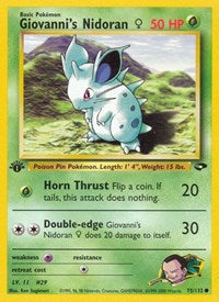 Giovanni's Nidoran F (075/132) [Gym Challenge]