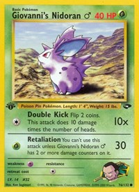 Giovanni's Nidoran M (076/132) [Gym Challenge]