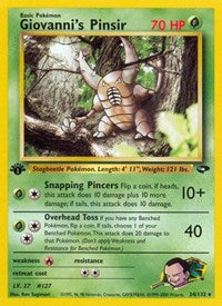 Giovanni's Pinsir (024/132) [Gym Challenge]