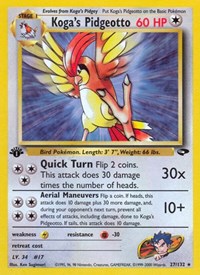 Koga's Pidgeotto (027/132) [Gym Challenge]