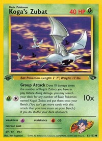 Koga's Zubat (083/132) [Gym Challenge]