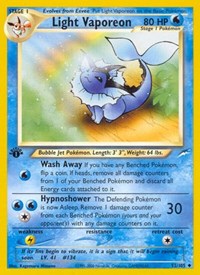 Light Vaporeon (052/105) [Neo Destiny]