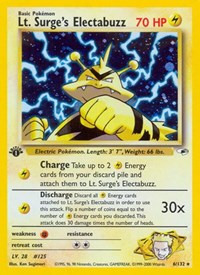 Lt. Surge's Electabuzz (6) (006/132) [Gym Heroes]