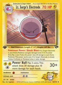 Lt. Surge's Electrode (052/132) [Gym Challenge]