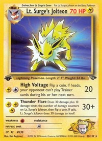 Lt. Surge's Jolteon (028/132) [Gym Challenge]