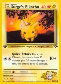 Lt. Surge's Pikachu (084/132) [Gym Challenge]