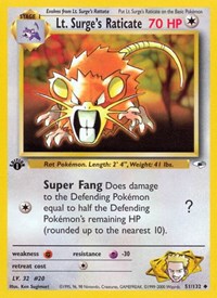 Lt. Surge's Raticate (051/132) [Gym Heroes]