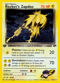 Rocket's Zapdos (015/132) [Gym Challenge]