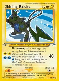 Shining Raichu (111/105) [Neo Destiny]
