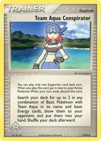 Team Aqua Conspirator (77/95) [Team Magma vs Team Aqua]