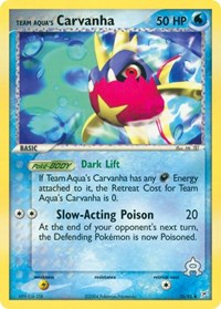 Team Aqua's Carvanha - 25/95 (25/95) [Team Magma vs Team Aqua]