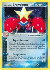 Team Aqua's Crawdaunt - 2/95 (2/95) [Team Magma vs Team Aqua]