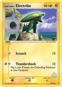 Team Aqua's Electrike - 52/95 (52/95) [Team Magma vs Team Aqua]