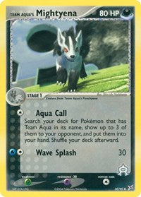 Team Aqua's Mightyena - 30/95 (30/95) [Team Magma vs Team Aqua]