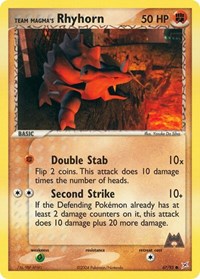 Team Magma's Rhyhorn - 67/95 (67/95) [Team Magma vs Team Aqua]