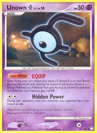 Unown [E] (65/123) [Mysterious Treasures]