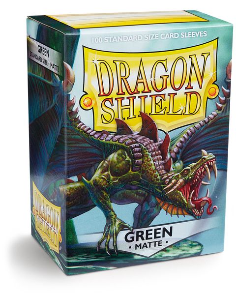 Standard Dragon Shield Matte Sleeves – Green (100ct)