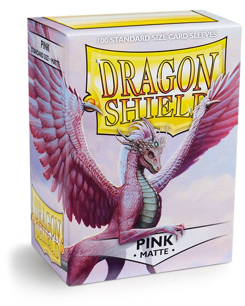 Standard Dragon Shield Matte Sleeves – Pink (100ct)
