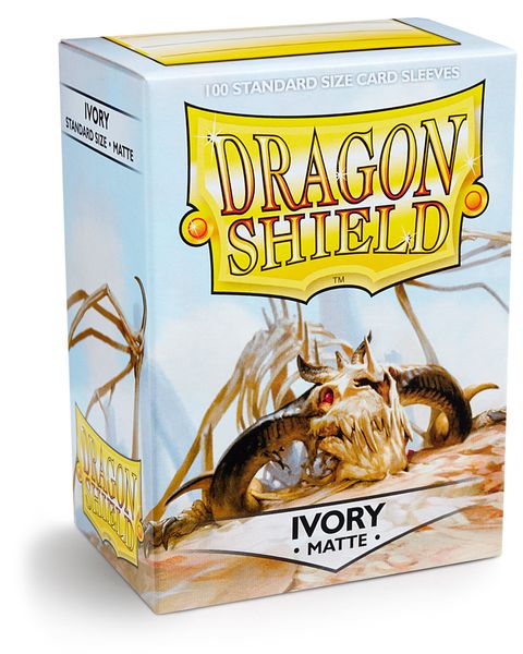 Standard Dragon Shield Matte Sleeves – Ivory (100ct)