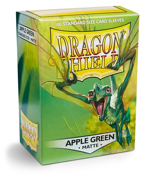 Standard Dragon Shield Matte Sleeves – Apple Green (100ct)