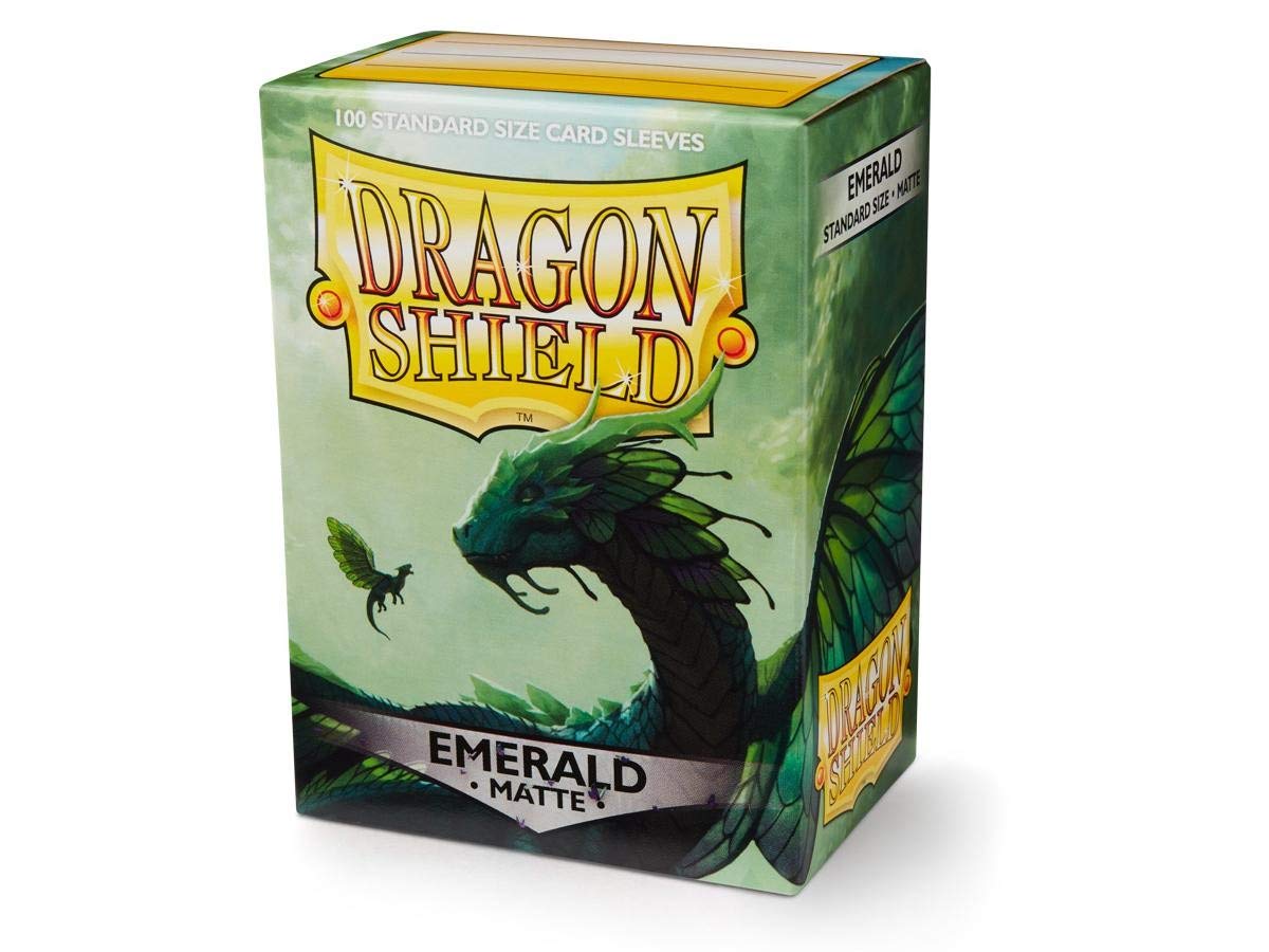 Standard Dragon Shield Matte Sleeves – Emerald (100ct)